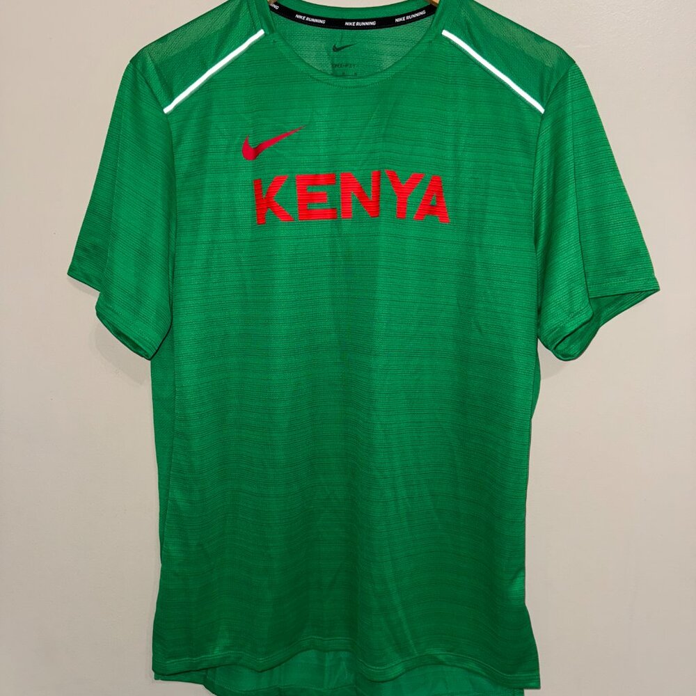 Nike Dri-FIT Pro Elite Kenya Team Issue Running Shirt Men's CT0105-320 NEW